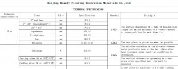 Techincal information of LVT (MADE BY